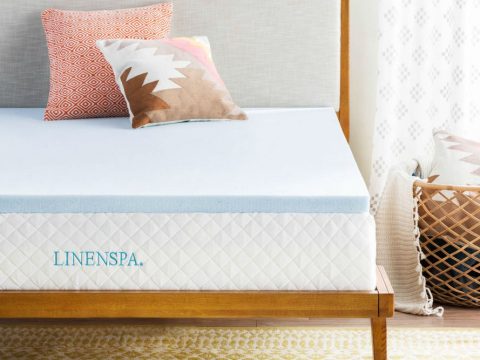 LINENSPA 2 Inch Gel Infused Memory Foam Mattress Topper Review